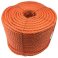 8mm Orange Polypropylene 3 Strand Nylon Rope For Marine & Domestic Uses