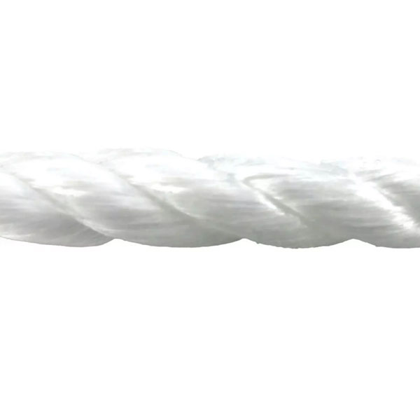 8mm White Polypropylene 3 Strand Nylon Rope For Marine & Domestic Uses