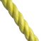 8mm Polypropylene Shrink Proof Coil 3 Strand Nylon Yellow Rope