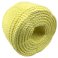 8mm Polypropylene Shrink Proof Coil 3 Strand Nylon Yellow Rope