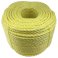 8mm Polypropylene Shrink Proof Coil 3 Strand Nylon Yellow Rope