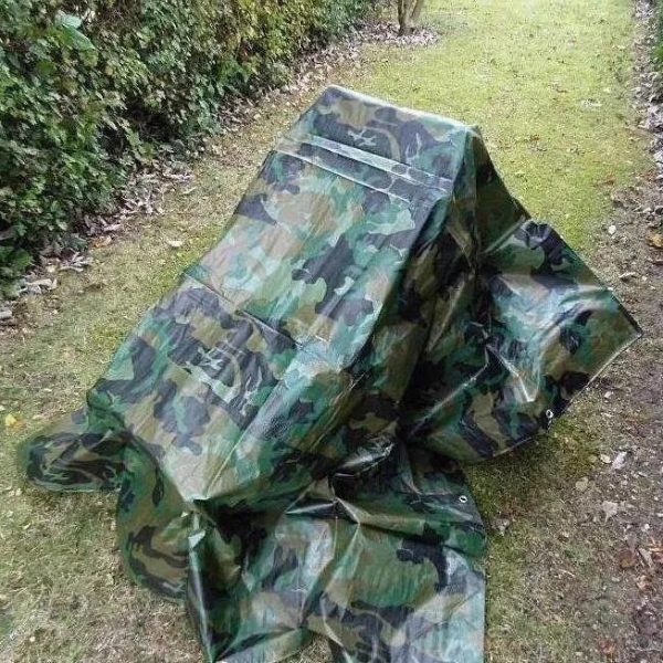 95gsm Strong Waterproof Camo Tarpaulin Cover Ground Sheet 