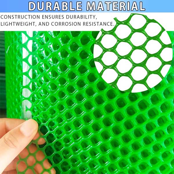 Chicken Wire Poultry Breeding Net Plastic Mesh Temporary Fencing for Yard