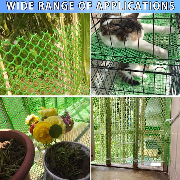 Chicken Wire Poultry Breeding Net Plastic Mesh Temporary Fencing for Yard