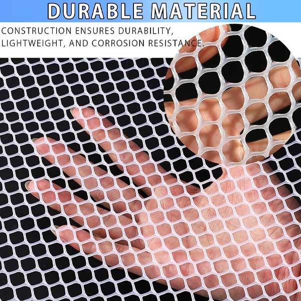 Chicken Wire Poultry Breeding Net Plastic Mesh Temporary Fencing for Yard