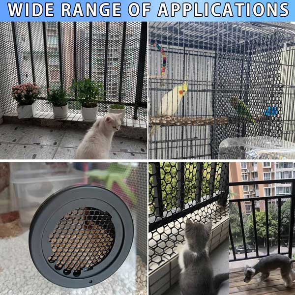 Chicken Wire Poultry Breeding Net Plastic Mesh Temporary Fencing for Yard