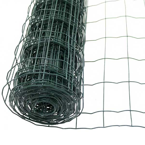 Durable Green PVC Coated Wire Mesh Garden Fence Roll