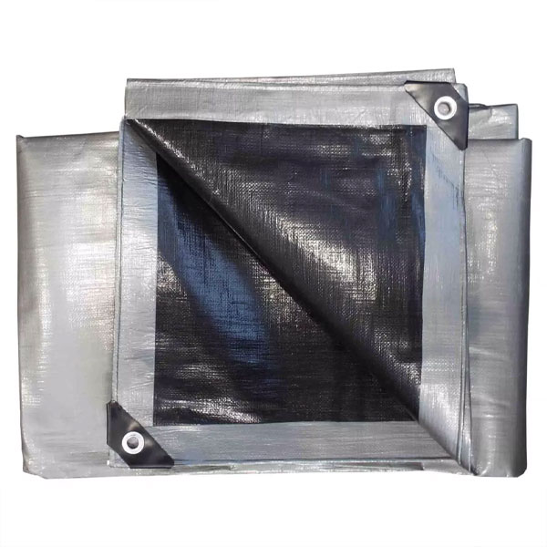 Extra Heavy Duty 330 GSM Silver Waterproof Tarpaulin Cover Ground Sheet 