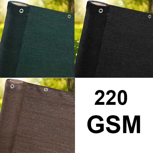 Garden Privacy Screens Tear-Resistant Windbreak Fencing Net - 220gsm 