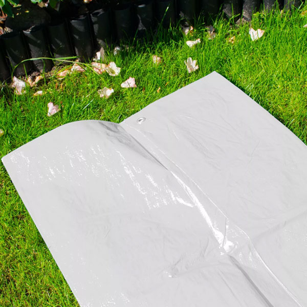 Heavy Duty 100 GSM White Tarpaulin Cover Waterproof Builders Tarp Sheet