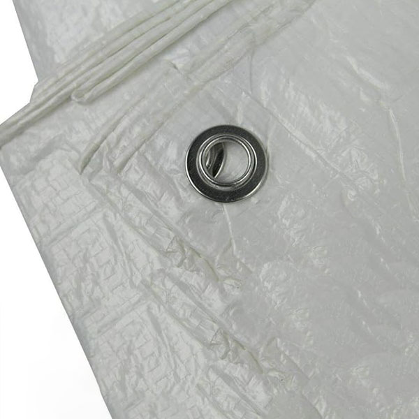 Heavy Duty 100 GSM White Tarpaulin Cover Waterproof Builders Tarp Sheet