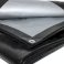 Heavy Duty 240gsm Black Waterproof Tarpaulin Builders Tarp Ground Sheet 