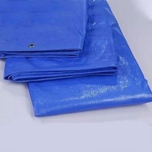 Heavy Duty 50 GSM Waterproof Blue Tarpaulin Cover Multipurpose Tarp Sheet