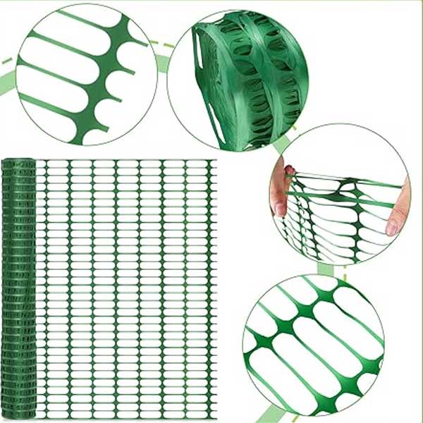 Heavy Duty Green Safety Strong Reusable Plastic Mesh Fencing Barrier 