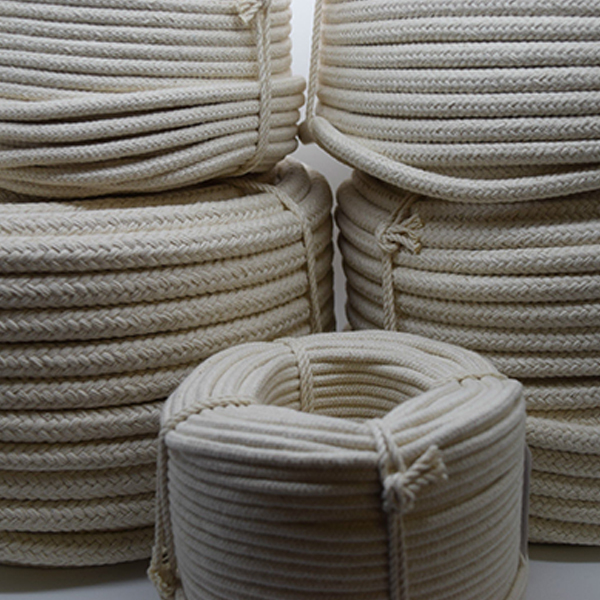 4mm Untreated Braided Cotton Natural Rope for Washing Clothes & Bag Handles