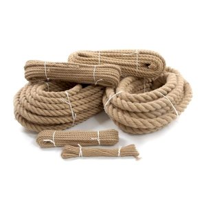 Natural Braided Twisted Hessian Cord Sash Ropes for Garden Decking & Boating 